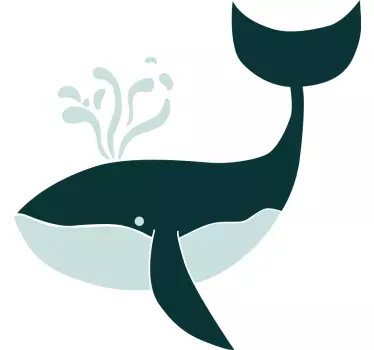 T-shirts graphique de baleine éclaboussant - TenStickers