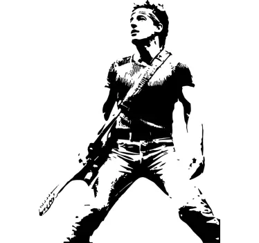 T-shirts rockstar avec guitare - TenStickers