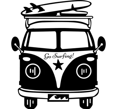 T-shirts véhicule vintage de surf - TenStickers