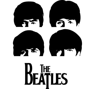T-shirts visages iconiques des beatles - TenStickers