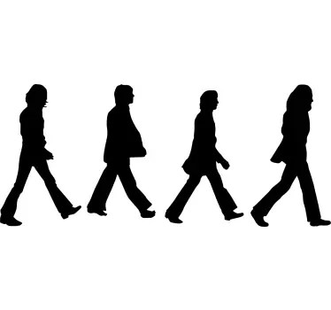 T-shirts silhouettes de figures marchantes - TenStickers