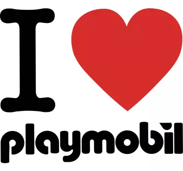 Tee-shirt enfant amour playmobil - TenStickers