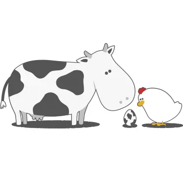 Tee-shirt enfant animaux de la ferme mignons ensemble - TenStickers