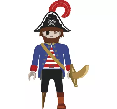 Tee shirt comme des garçons Dessin animé camiseta pirata - TenStickers