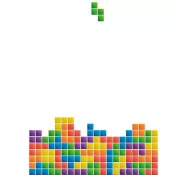 T-shirts puzzle de blocs colorés - TenStickers