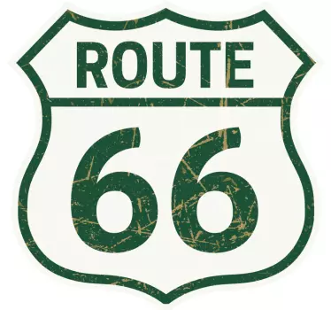 T-shirts style vintage route 66 - TenStickers