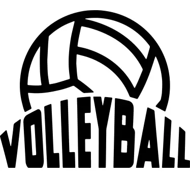 T-shirts vêtements de volley-ball élégants - TenStickers