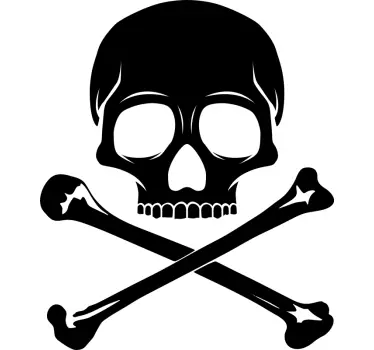 Tee-shirt crâne avec des os x - TenStickers
