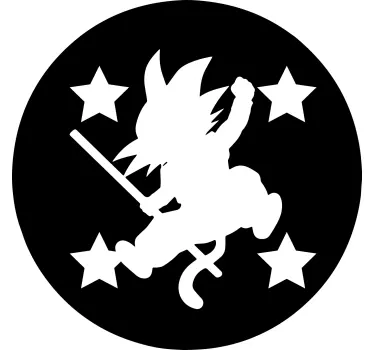T-shirts silhouette de héros sautant - TenStickers