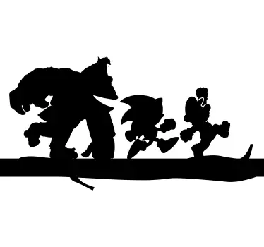 T-shirts silhouettes d'action de super-héros - TenStickers
