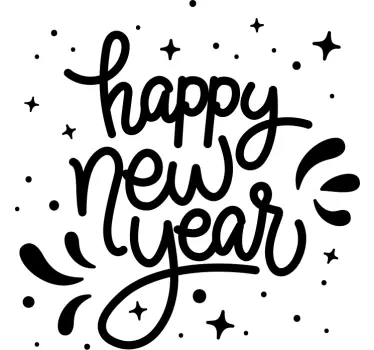 T-shirts souhaits joyeux nouvel an - TenStickers