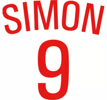 T-shirts personnalisés avec nom et numéro - TenStickers