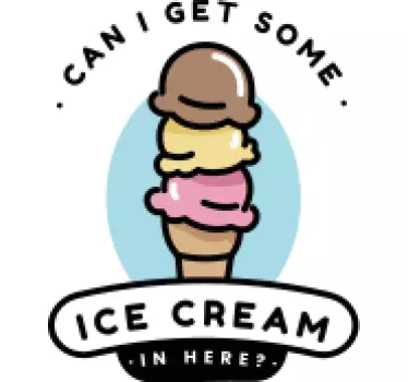 T-shirts plaisir avec un cornet de glace - TenStickers