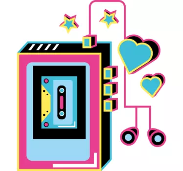 Tee-shirt enfant symbole de cassette rétro - TenStickers