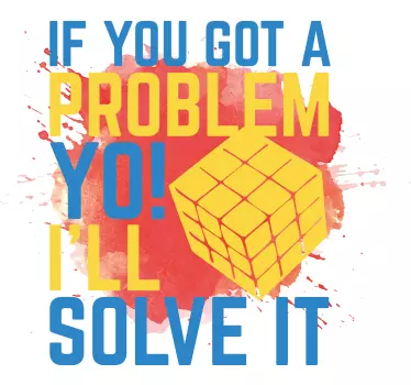 T-shirts texte de résolution de problèmes - TenStickers