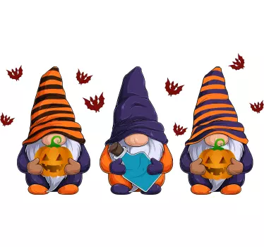Tee-shirt enfant rassemblement de gnomes halloween - TenStickers