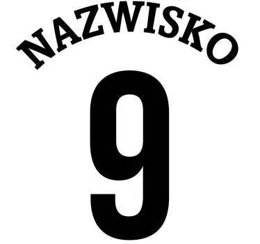 Tee-shirt personnalisé numéro d'athlète personnalisé - TenStickers