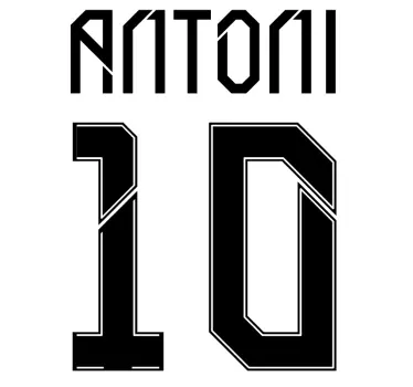 T-shirts style numéro antoni - TenStickers