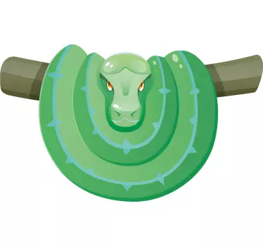 T-shirts design en serpent vert - TenStickers