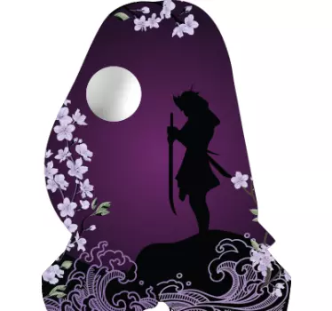 T-shirts silhouette avec fleurs de cerisier - TenStickers