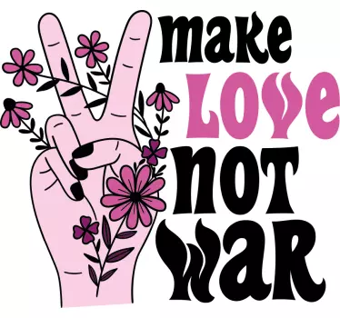 T-shirts faites l'amour pas la guerre - TenStickers