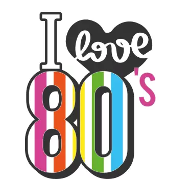 T-shirts célébration colorée des années 80 - TenStickers