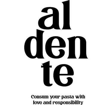 T-shirts citation d'amour al dente - TenStickers