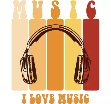 T-shirts célébration des vibes musicales - TenStickers