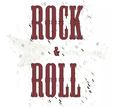 Tee-shirt rock n' roll avec un design de guitare - TenStickers