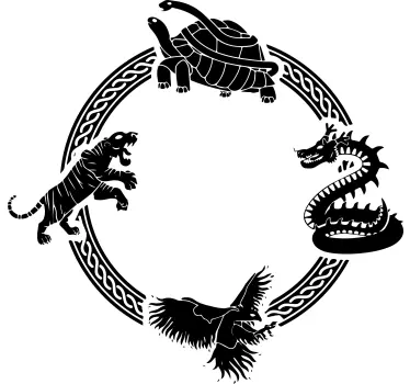 T-shirts cercle des créatures - TenStickers