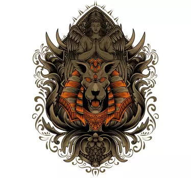 T-shirts Écusson lion majestueux - TenStickers