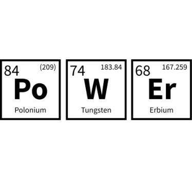 T-shirts chimie Élémentaire puissante - TenStickers
