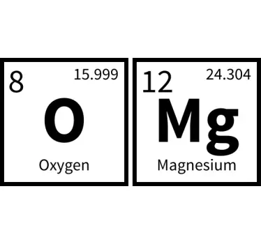T-shirts Éléments d'oxygène et de magnésium - TenStickers