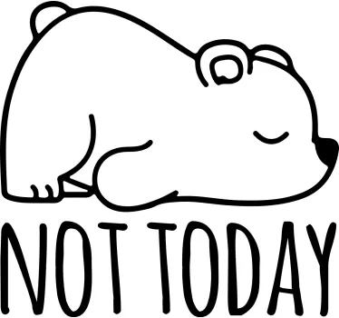 Tee-shirt enfant illustration ours endormi - TenStickers