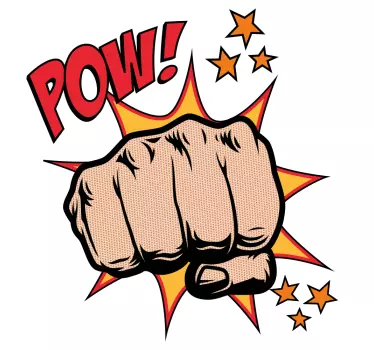 T-shirts graphique coup de poing Énergétique - TenStickers