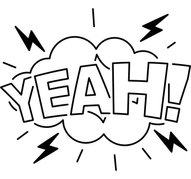 T-shirts expression d'excitation audacieuse - TenStickers