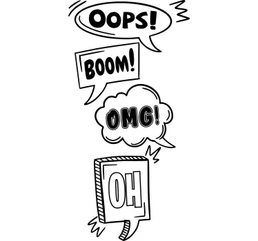 T-shirts bulles de parole expressives - TenStickers