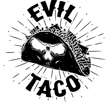 T-shirts concept taco maléfique - TenStickers