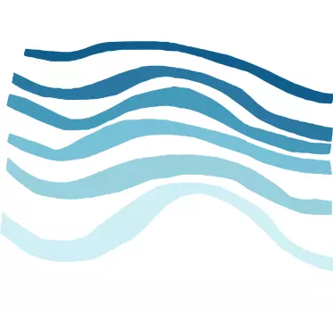 T-shirts motifs vagues océaniques - TenStickers