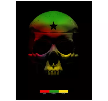 T-shirts crâne avec couleurs - TenStickers