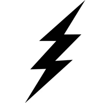T-shirts symbole d'Éclair audacieux - TenStickers