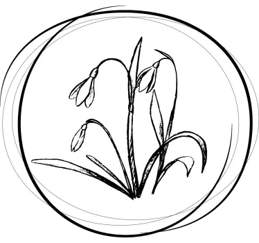 T-shirts design floral Élégant - TenStickers