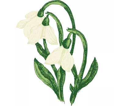 T-shirts fleur blanche de printemps - TenStickers