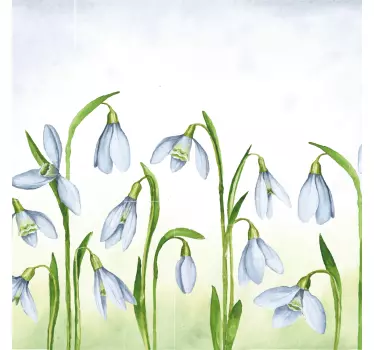 T-shirts style floral goutte de neige - TenStickers