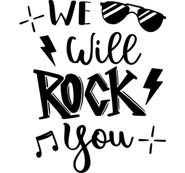T-shirts déclaration d'hymne rock - TenStickers