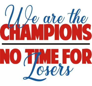 T-shirts déclaration d'attitude de champion - TenStickers