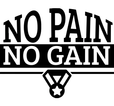 T-shirts phrase motivante de fitness - TenStickers