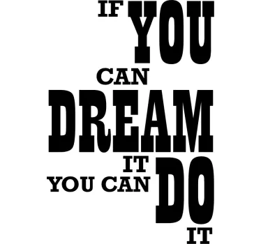 T-shirts citation inspirante et motivante - TenStickers
