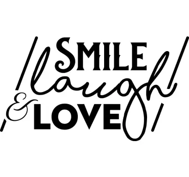 T-shirts sourire rire amour - TenStickers