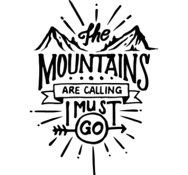 T-shirts l'aventure des montagnes appelantes - TenStickers